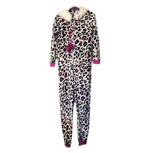 One piece fleece pajamas size M